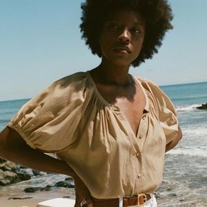 DOEN June blouse SMALL in driftwood